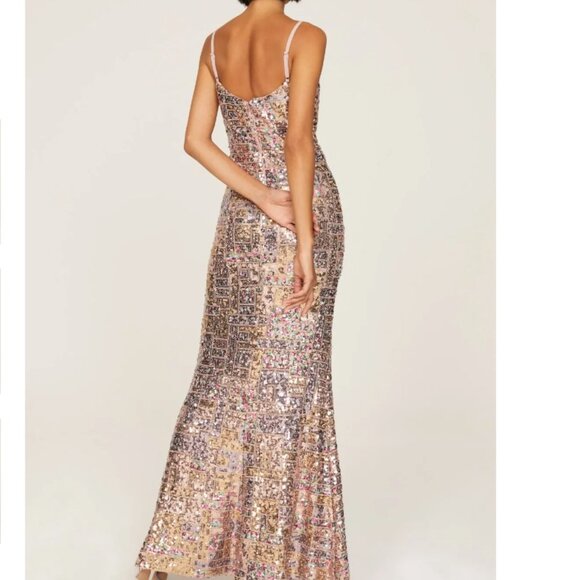 Dress The Population Sequin Giovanna Gown size small - Picture 3 of 6